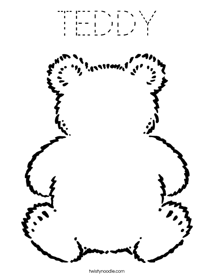 TEDDY Coloring Page