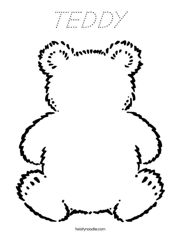 TEDDY Coloring Page