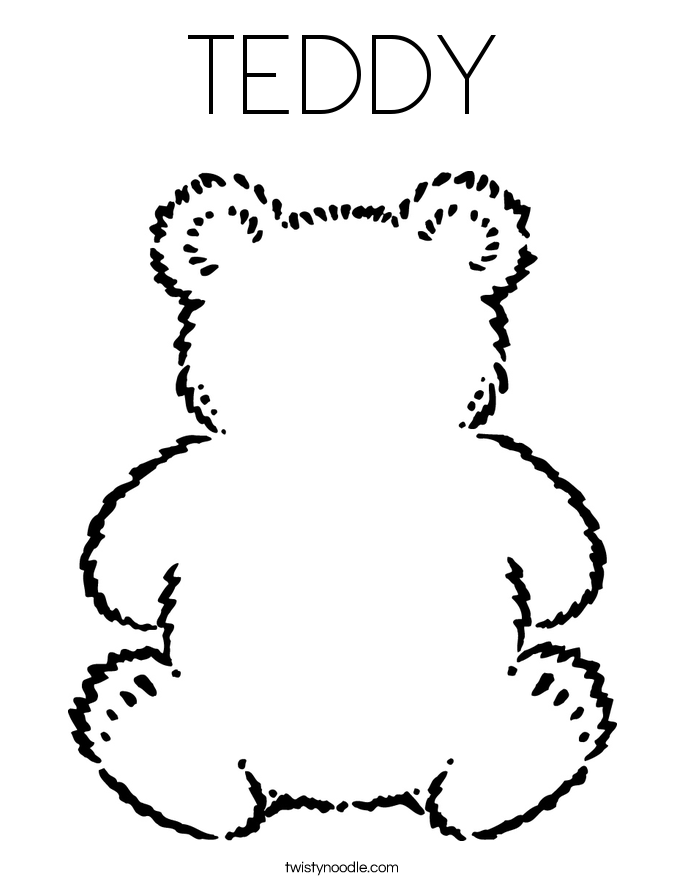 TEDDY Coloring Page