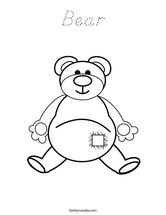 Bear Coloring Page