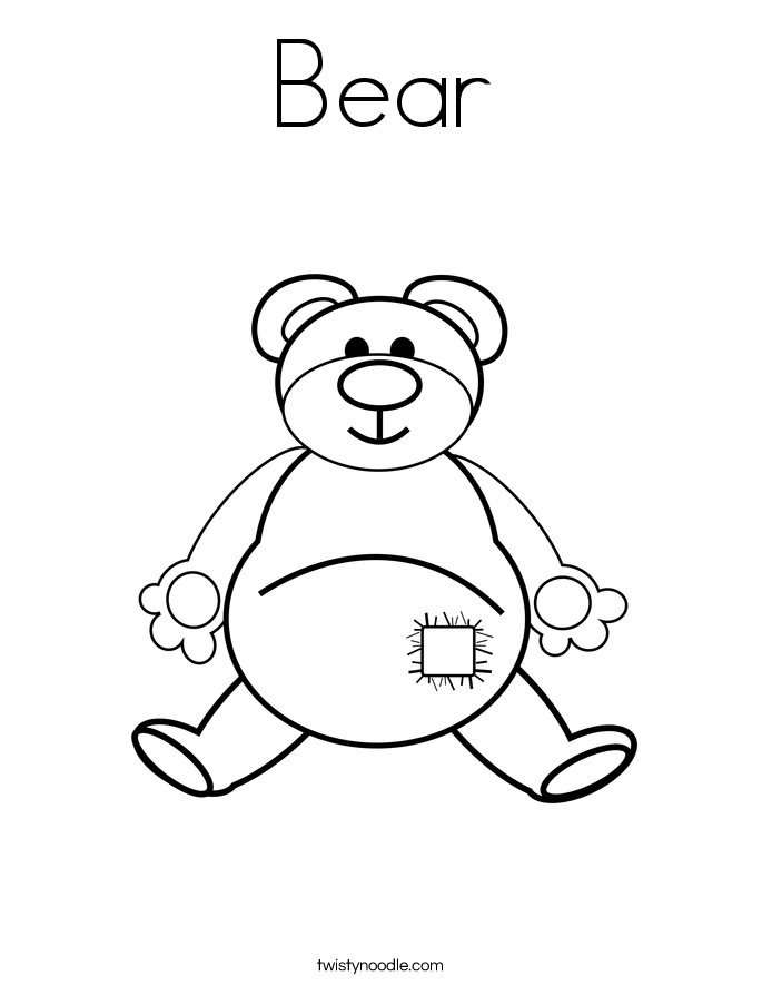 Bear Coloring Page