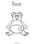 Bear Coloring Page