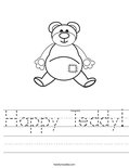Happy Teddy! Worksheet