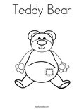 Teddy BearColoring Page