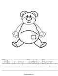 This is my Teddy Bear . Worksheet