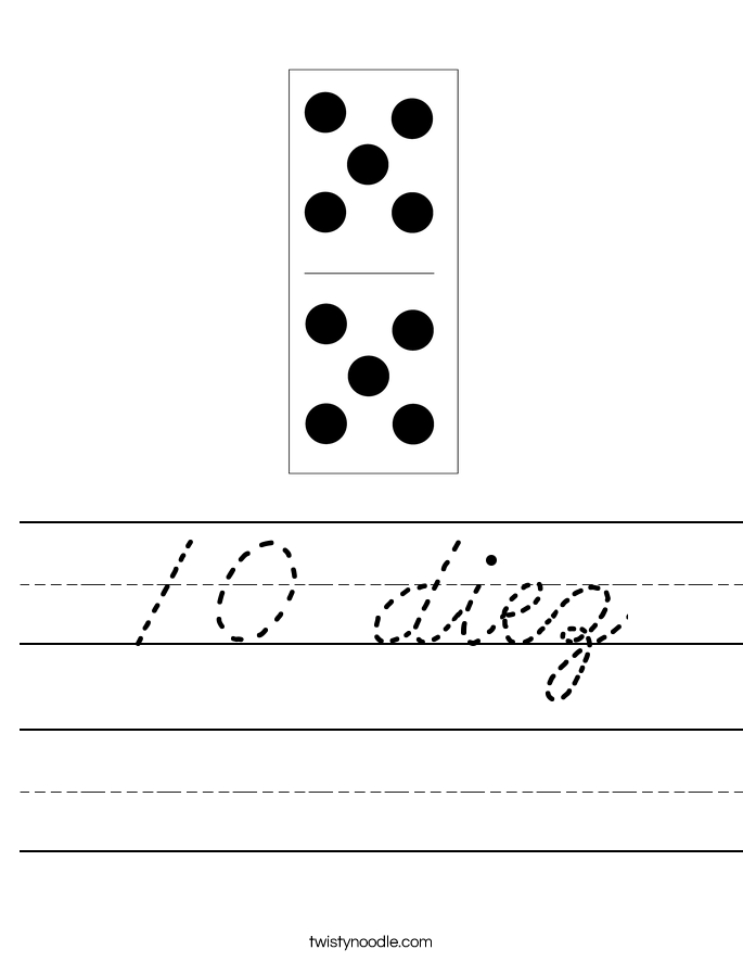 10 diez Worksheet