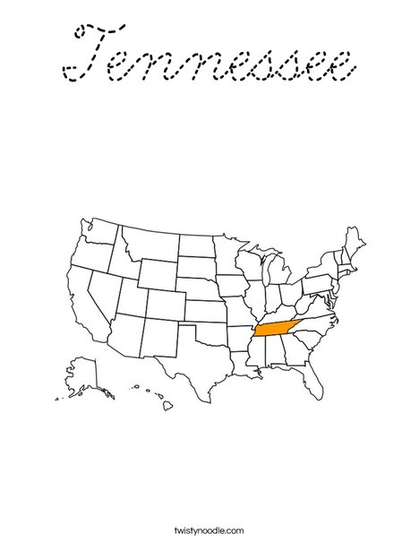 Tennessee Coloring Page