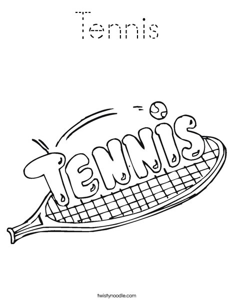 Tennis Champion Coloring Page