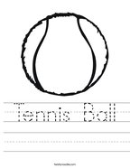 Tennis Ball Handwriting Sheet