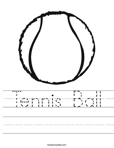 Tennis Ball Worksheet