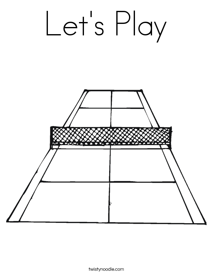 Let's Play Coloring Page