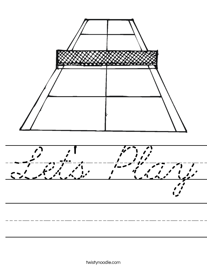 Let's Play Worksheet