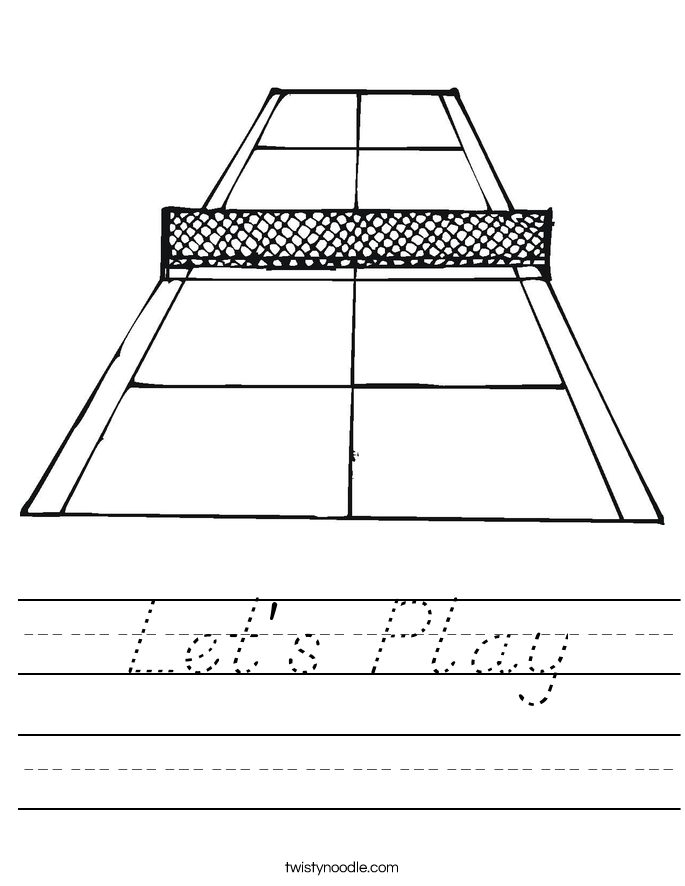 Let's Play Worksheet
