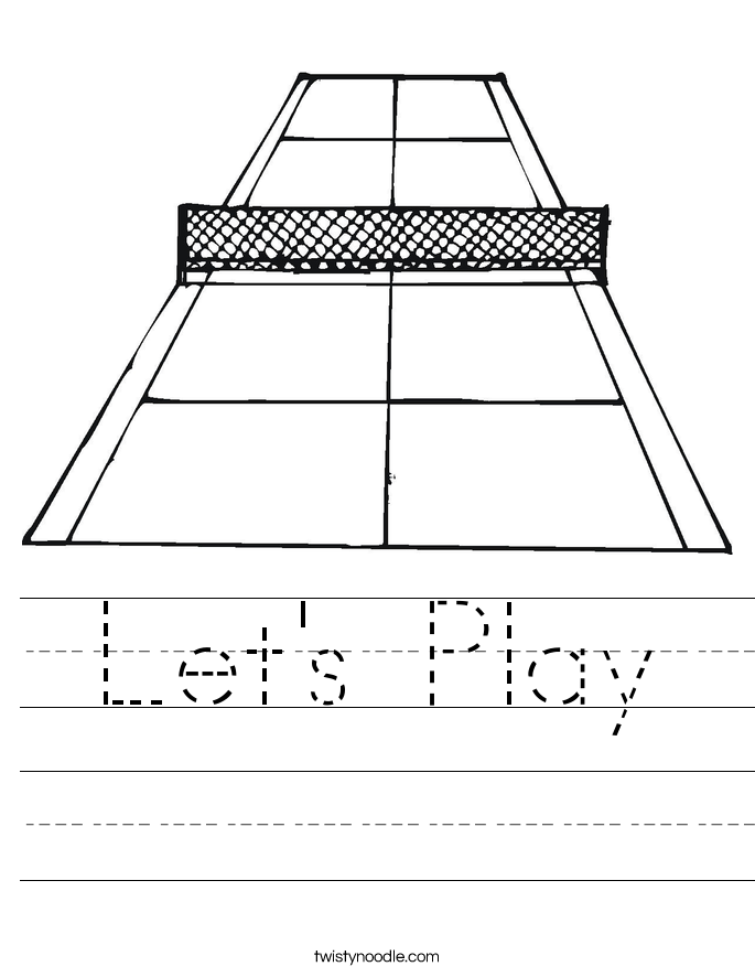 Let's Play Worksheet