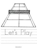 Let's Play Worksheet