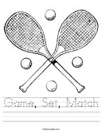 lets play tennis worksheet twisty noodle