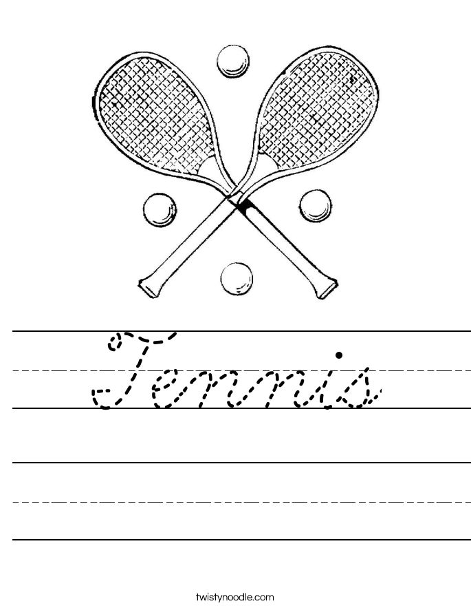 Tennis Worksheet