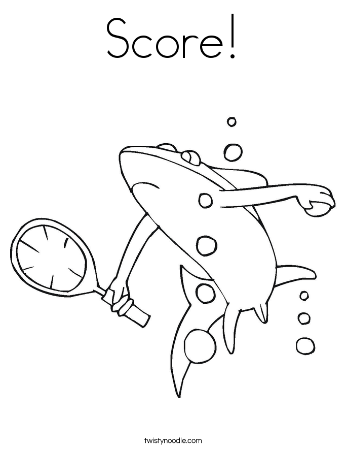 Score! Coloring Page