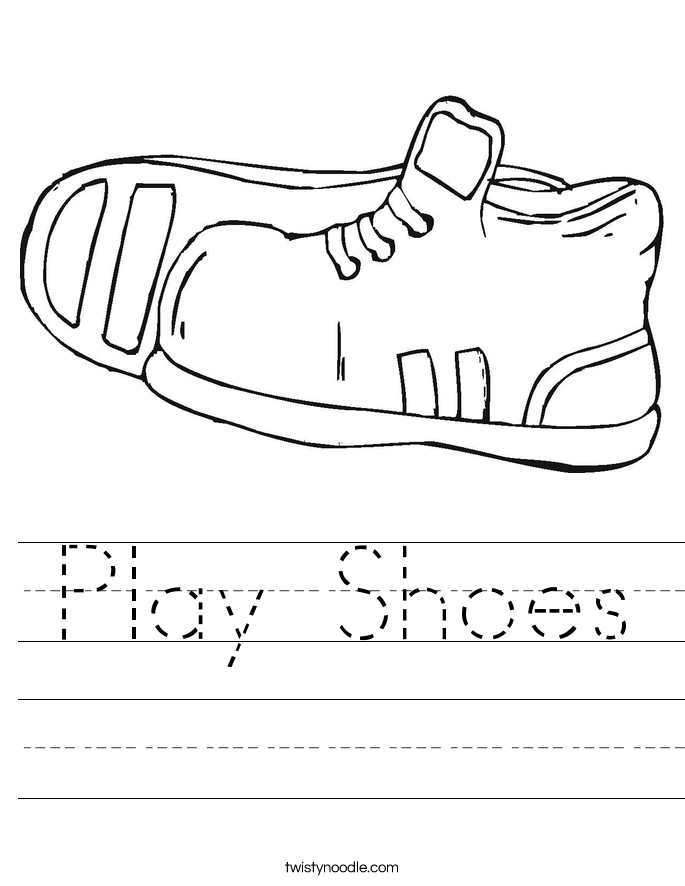 Play Shoes Worksheet