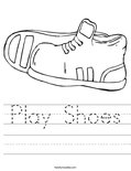 Play Shoes Worksheet