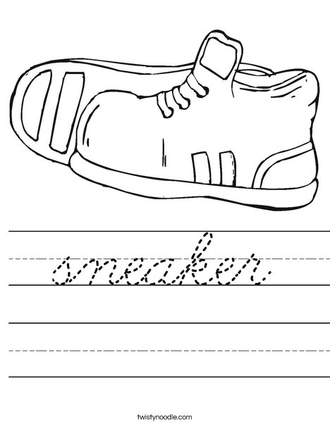 Tennis Shoes 1 Worksheet