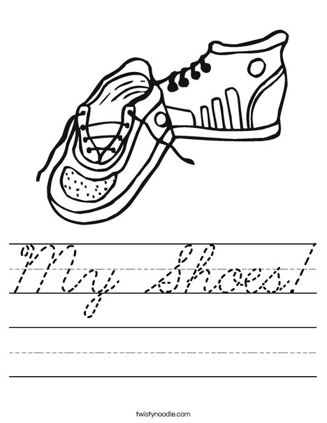 Tennis Shoes Worksheet