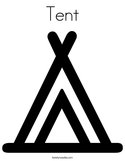 Tent Coloring Page