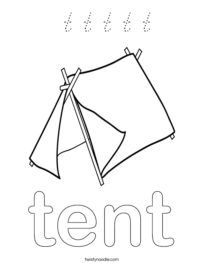  t t t t t Coloring Page