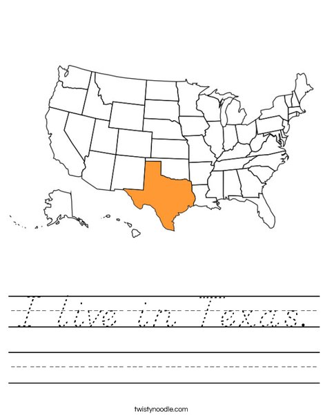 Texas Worksheet