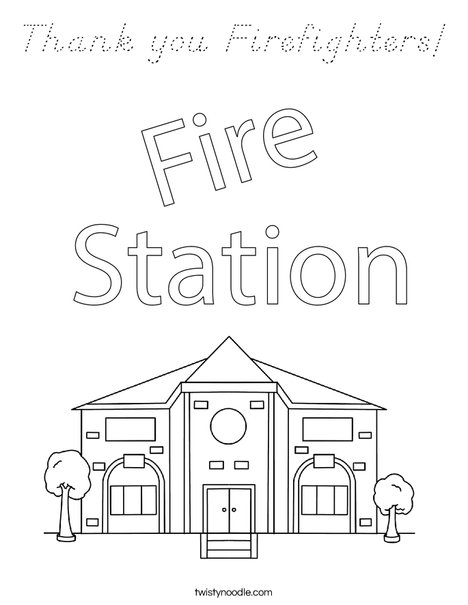 Thank You Firefighters Coloring Page D Nealian Twisty Noodle thank-you-firefighters-coloring-page-d-nealian-twisty-noodle