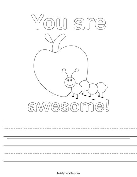 Thanks for being amazing! Worksheet