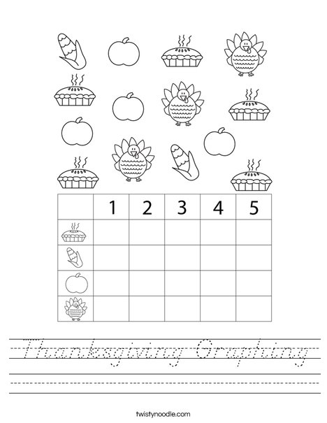 Thanksgiving Graphing Worksheet