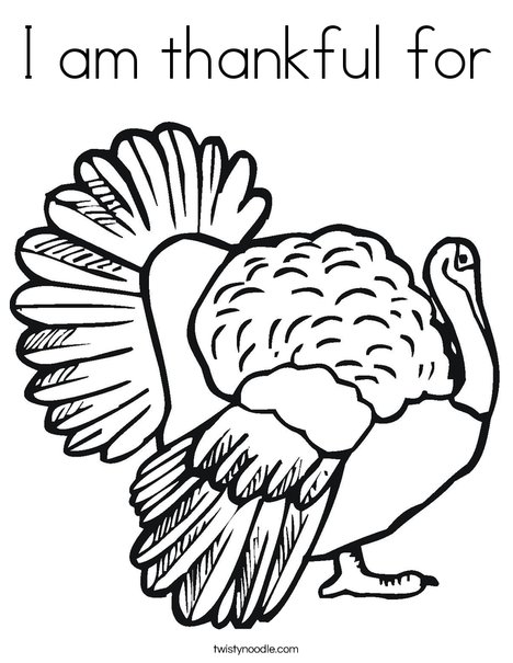 Thanksgiving Turkey Coloring Page