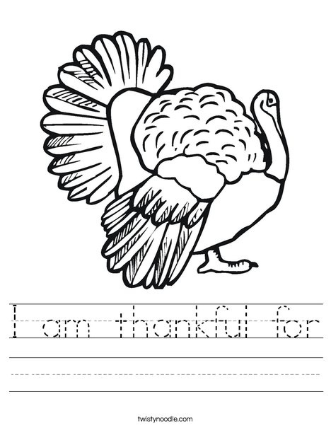Thanksgiving Turkey Worksheet