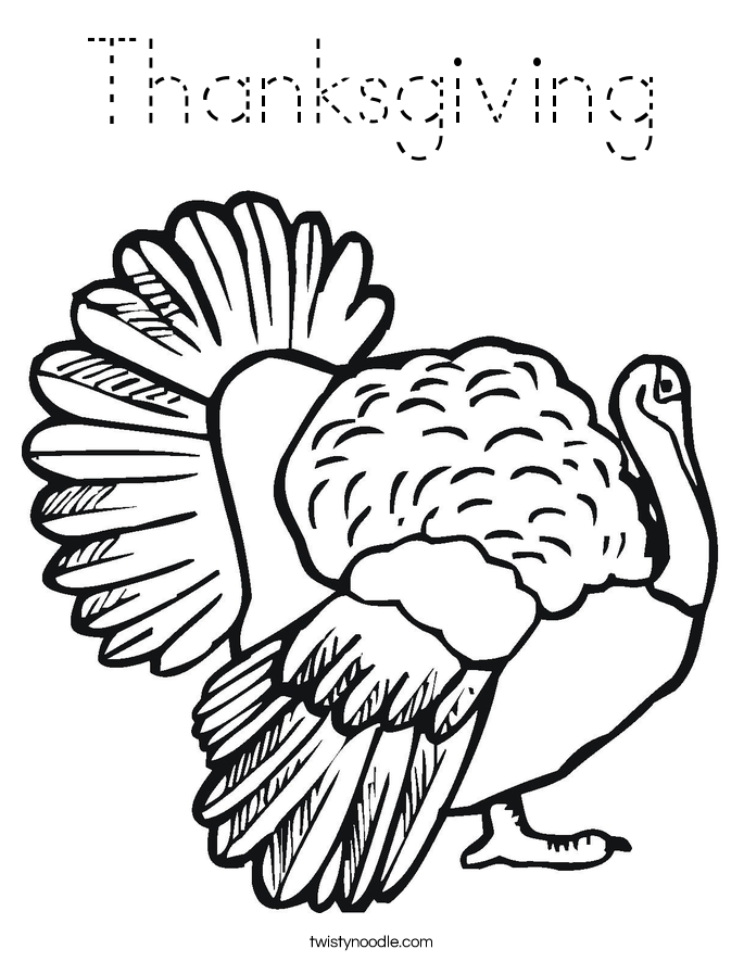 Thanksgiving Coloring Page