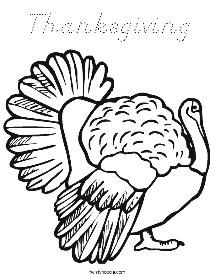 Thanksgiving Coloring Page