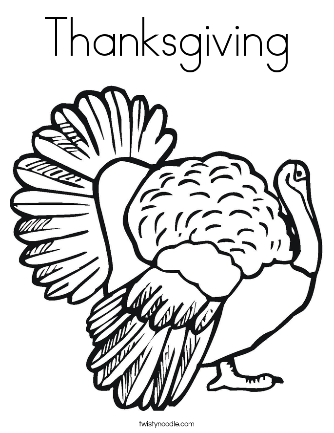 Thanksgiving Coloring Page