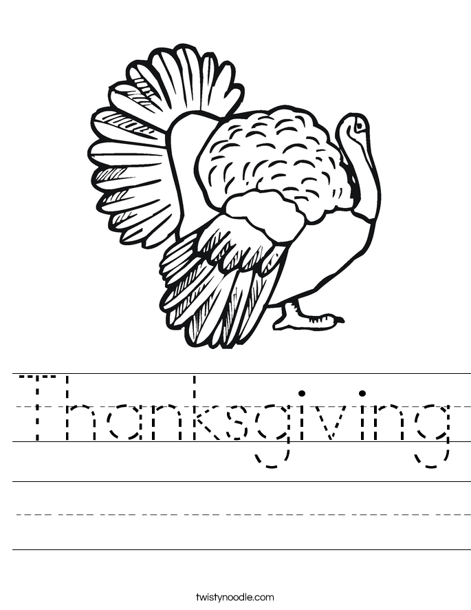 Thanksgiving Worksheet