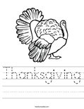 Thanksgiving Worksheet