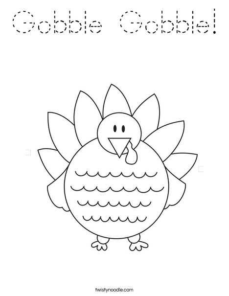 Thanksgiving Coloring Page