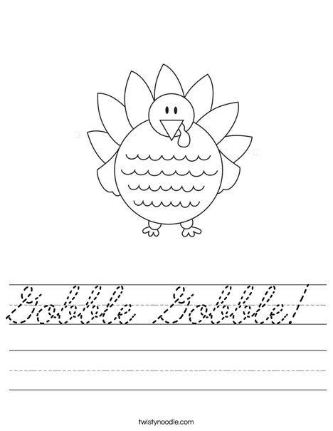 Thanksgiving Worksheet