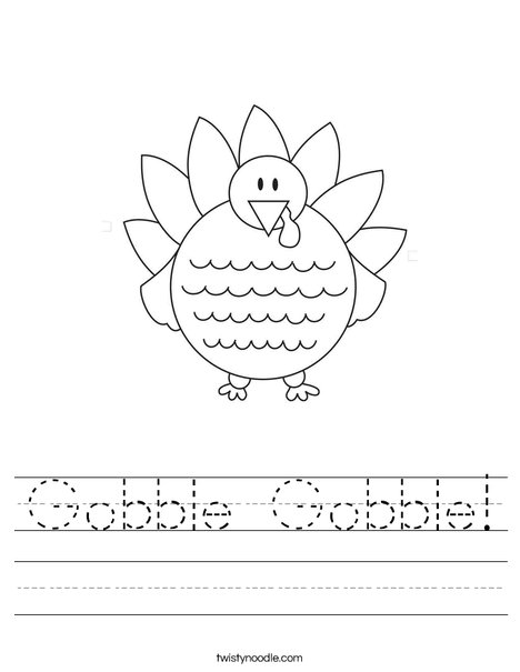 Thanksgiving Worksheet