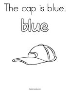 The cap is blue Coloring Page