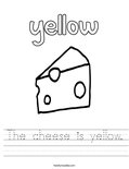The cheese is yellow. Worksheet