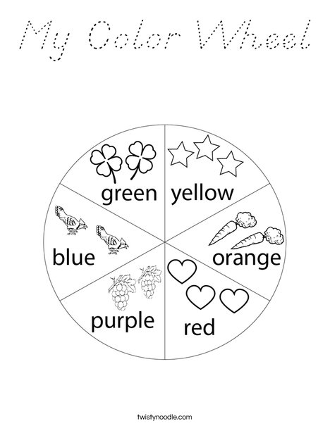 The Color Wheel Coloring Page