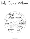 My Color Wheel Coloring Page