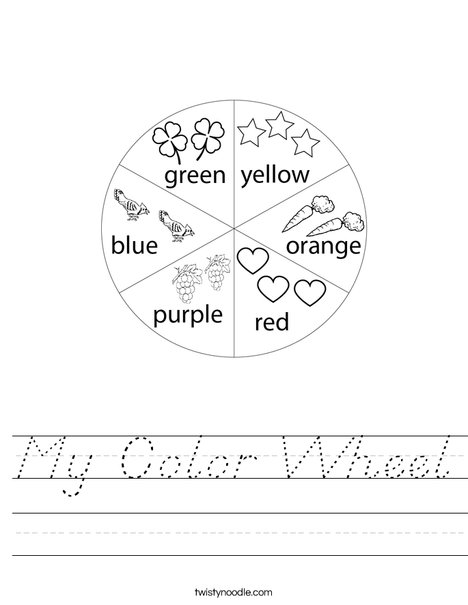 The Color Wheel Worksheet