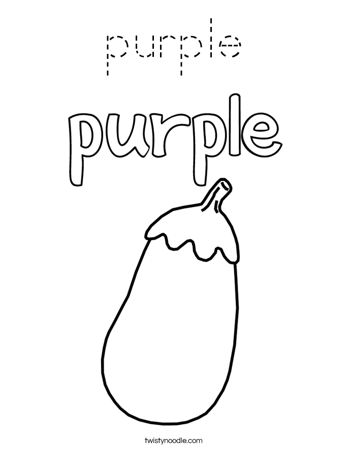 purple Coloring Page