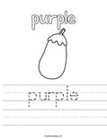 purple Worksheet