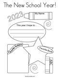 The New School Year Coloring Page